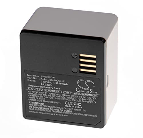 vhbw Battery compatible with Arlo Pro 3 Floodlight FB1001-100EUS Spy Cameras, Security Camera (5200mAh, 3.85 V, Li-polymer)