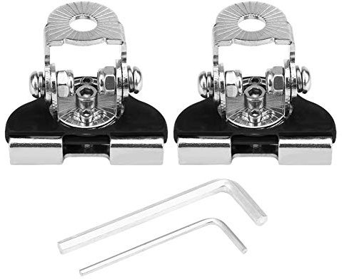 Staffa di montaggio per barra luminosa a LED 2PCS Cappuccio per pilastro regolabile universale Supporto per morsetto per staffa di montaggio per faro lavoro a LED per fuoristrada Truck SUV