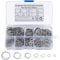 300 Pcs Internal Star Tooth Lock Washers, 304 Stainless Steel Starlock Washer, Quick Speed Push On Speed Clips Fasteners Locking Washers Assortment - M3/M4/M5/M6/M8/M10/M12