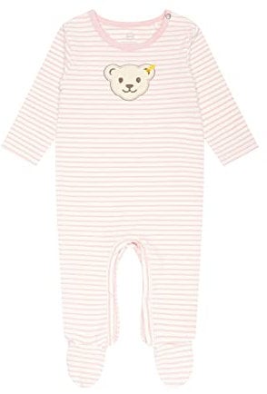 Steiff Unisex Baby Basic Kleinkind-Schlafanzüge, Silver PINK, 44