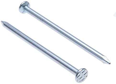 Chiodi per Legno con Testa Tonda Piatta (Quantità da 500) Chiodi Ferro Testa Piana Zinco Placcato Fai da te e Artigianato per Mobili Taglia: Lunghezza 40 mm Diametro del chiodo 1.6 mm