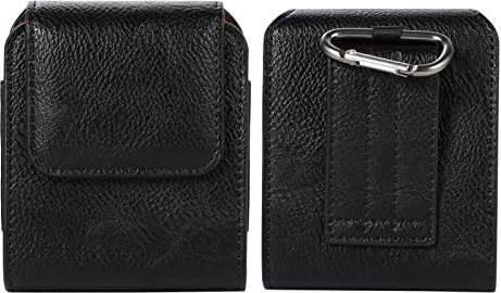 Niaoszhex Bolsa Universal para teléfono con Pantalla Plegable, riñonera para: Samsung Galaxy Z Flip/Flip3 5G/Flip4/Flip5, Huawei P50 Pocket, Motorola RAZR 5G/RAZR 2019, etc.(3136 Negro)