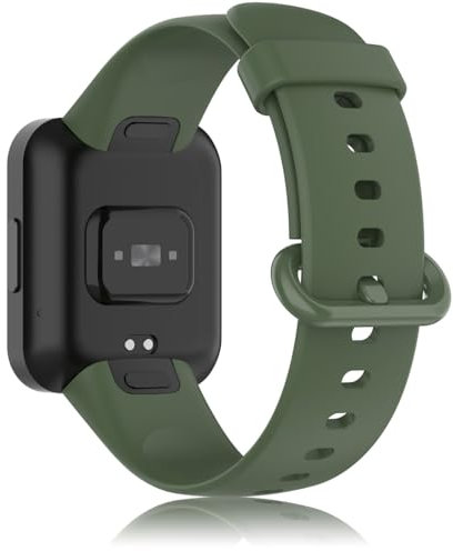 Pheant Cinturino Compatibile con Xiaomi Redmi Watch 2 Lite Cinturini di Ricambio in Silicone per Donne e Uomini, Verde Scuro