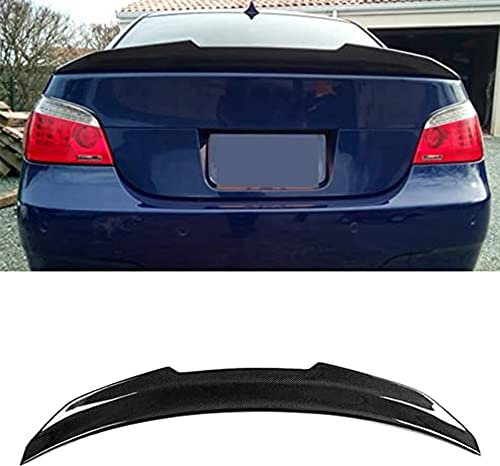 TGFOF Heckspoiler für BMW 5er E60 520i 523i 525i 528i 530i 535i 540i 545i 550i M Sport M5 Limousine 2004–2010 Fiberglas FRP Hochglanz Heckspoiler Flügel schwarz
