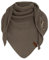 KNIT FACTORY - Dreiecksschal Coco - Damen Strickschal mit Wolle - Umschlagtuch für den Herbst und Winter - Winterschal - Dreieckstuch - Hochwertige Qualität - XXL Schal - 190 x 85 cm - Cappuccino