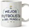 MUGFFINS Tazas para FUTBOLISTA hombre - En Español - Mejor del Mundo - 11 oz / 330 ml - Regalo original y divertido