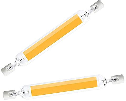 R7S LED 78mm, 10W R7S LED Dimmbar Lampen Ersetzt 100W Halogenlampen, LED R7S Lampen 3000K Warmweiß 1000LM, ohne Flackern, R7S LED Glühbirne, 2er Pack