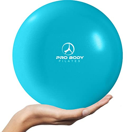 ProBody Pilates Ball Kleiner Bender Ball, Mini Soft Yoga Ball für Stabilität, Barre, Fitness, Bauch, Core, Physio und Physiotherapie Ball zu Hause Gym & Büro (Himmel)