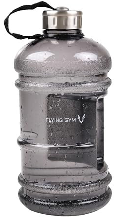 Flying Gym XXL 2.2 L Dumbbell Design Drinking Bottle for Fitness BPA & DEHP Free Drinking Bottle Gym Easy Grip with Wide Opening Fitness Drinking Bottle