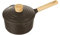 KASANOVA Casseruola Antiaderente vari colori Pot Art con Coperchio Innovativo, casseruola induzione, Ottimale per Stufati e Cotture Lente (Nero, 18 Cm)