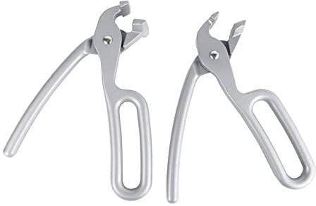 Giilayky Pizza Gripper for Deep Pizza Pans Heavy Duty Gripper Cast Aluminum Pan Tongs for Pulling Hot Oven Pizza Pan Dish Tray
