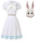 Gooyeh Beastars anime cosplay Haru lo stesso costume anime completo Haru cosplay abbigliamento + maschera coniglio copricapo Comic Con Halloween cosplay costume completo