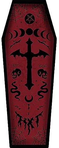 Lpitoy Halloween-sarg-Teppich-teppichmatte, Gothic Cross Sarg Teppich Nicht Ruhig