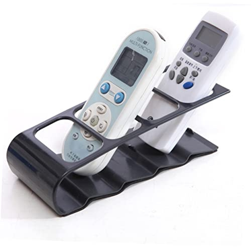 NUOBESTY Remote Control Storage Rack Plastic Tv Organizer for Living Air Conditioner Holder Stand Cube Storage Unit Black