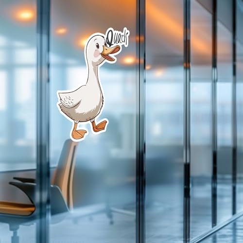 3D Gans Auto Abziehbilder, Wandaufkleber Aufkleber 2 Stück, Realistische Quacksalber Aufkleber für Wand, Vinyl Decals, Bumper Aufkleber für Autofenster Set 10