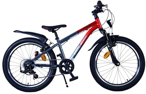 Volare XC Race Kinderfahrrad - 20 Zoll - 7 Gang - Rot/Grau