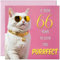 Geburtstagskarte zum 66. Geburtstag für Frauen – Purrfect Birthday – Lustige Katzen-Geburtstagskarte für 66 Jahre alte Frau, Damen, sechzig und sechzig Oma, Mutter, Tante, Schwester, Mutter, Freund,