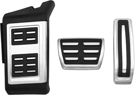 STQNXR Auto Pedal Zubehör Für Audi Für Q7 4L 2006-2015 at Auto Fuß Pedale Gas Beschleuniger Bremse Non Slip Restfoot Pedal Abdeckung Pads Auto Auto Pedal