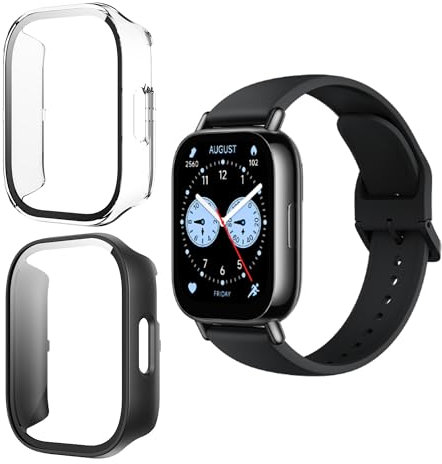 Effcotuo Cover per Xiaomi Redmi Watch 5 Lite Custodia Cover,Pellicola Protettiva [Pellicola Flessibile] Soft HD TPU Trasparente Protezione Completa Vetro Morbido per Xiaomi Redmi Watch 5 Lite