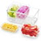 Lifewit Bandeja Condimentos Refrigerada con 3 Recipientes, Servidor con Tapas Separadas y Platos Removibles. Ideal para Accesorios de Bar, Frutas, Ensaladas, Tacos y Aderezos en Fiestas, 1 Paquetes