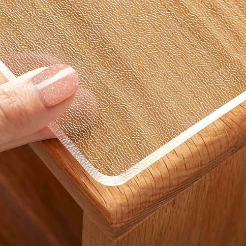 GYYFQH Tischfolie Transparent 2mm Matt,Tischfolie Nach Maß Mit Muster,Tischdecke Transparent 200x100,Tischfolie Matt Transparent,wasserdichte Schutzhülle(StyleB,60×120cm)