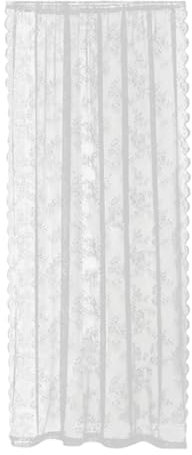 MagiDeal Spitzenvorhang für Fenster, Netzvorhang, Fensterbehandlung, Stores Halbtransparent Gardinen, Ländlicher Blumenvorhang, Voile-Vorhang für Sommerhotel, Wohnzimmer, Arbeitszimmer, 200 cm Höhe