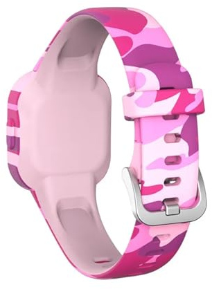 GerRit Weiches Silikon-Uhrenarmband, kompatibel mit Fit JR 3-Armbändern, Kinderarmband, Handschlaufe, kompatibel mit Vivofit JR3 Ersatzarmband(Color J)