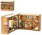 Miniatur-Zimmer-Set, Garten/Wald/Geschäft, Basteln, Hobbys für Damen/Herren, für Teenager, Z2T1, Erwachsene, D-Geschenke, mehrschichtiges Bücher-Set, Holzbausätze, kleine Baubücher, Holzbau-Set,