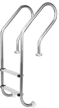 Échelle pour Piscine Hors-Sol ou Enterrée – Acier Inoxydable 304 Marches Antidérapantes, Échelle de Sécurité pour Piscine pour Piscine, Bateau
