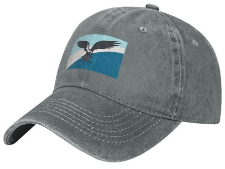 soldwellsd Iowa Baseballkappe mit Flagge von Colfax, für Damen und Herren, Sonnenhut, Vintage-Stil, Cowboyhut, Golfmütze, grau, Einheitsgröße