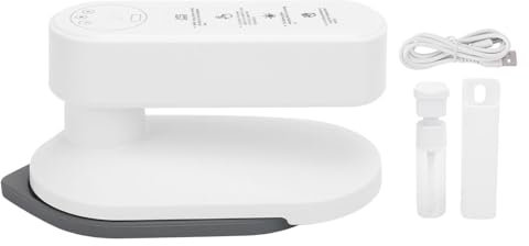 Vvikizy Iron de Prenda Portátil, Mini Máquina de Planchar Inalámbrica de Hierro Portátil con 3 Ajustes de Temperatura, Batería de 5000 MAh, con Estuche de Almacenamiento, Ideal para