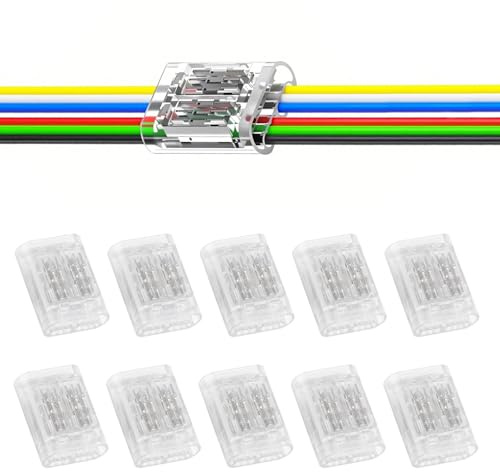 SHYSBV 6-poliger Kabelverbinder – 10 Stück lötfreie Schnellverbinder für Draht-zu-Draht, 0.35–0.5 mm² (AWG22-20), 6P Steckverbinder für die Elektroinstallation