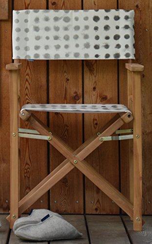 Jan Kurtz MAXX Regiesessel Teak-Bezug Designers Guild Amlapura Graphite