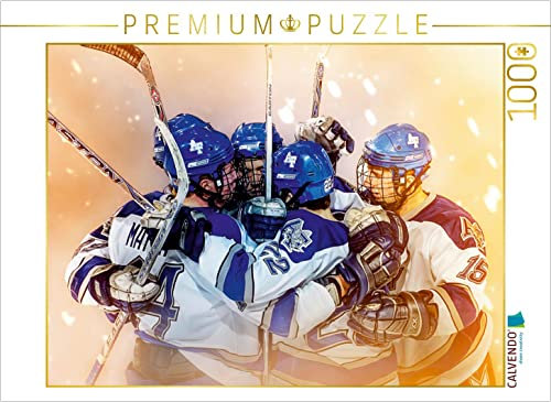CALVENDO Puzzle EIN Motiv aus dem Kalender Eishockey - Fight 1000 Teile Puzzle quer | Lege-Größe cm Foto-Puzzle für glückliche Stunden