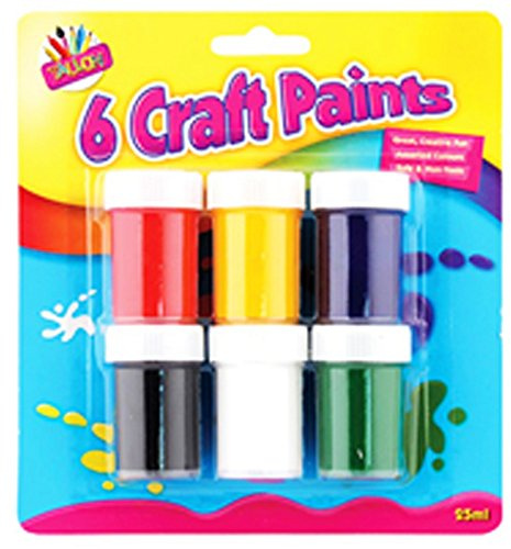 ArtBox 6 Craft Paint Pots - Multicoloured, One Size