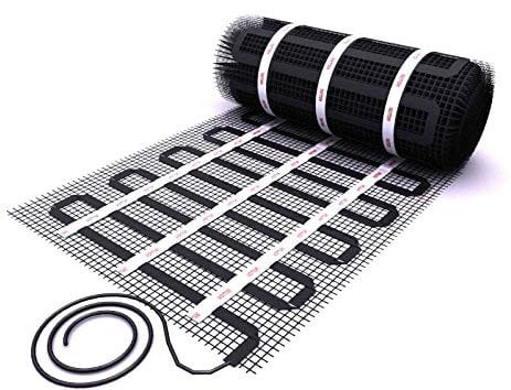 6m² Mi-Heat 17/5 Black 200Watt/m² Heizmatte mit 17mm breiten Heizleiter | elektrische Heizung Dünnschicht nachrüsten Flachkabel Altbau Neubau