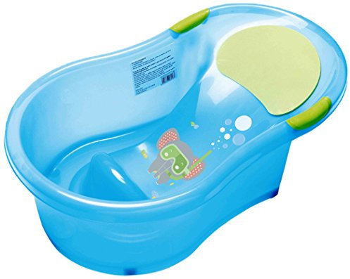 dBb Remond Transat Intégré Baignoire Eléphant pour Bébé Jusqu'à 0-6 Mois Bleu Translucide