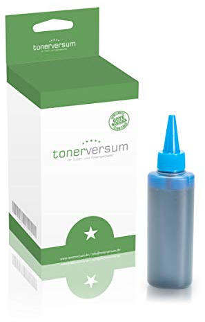 Tonerversum - Nachfülltinte kompatibel zu Epson T6642 Cyan für EcoTank L555 L355 ET-4550 ET-4500 ET-3600 ET-2650 ET-2600 ET-2550 ET-2500 ET-16500 blau