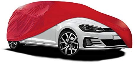 Xtremeauto™ Universal Breathable Indoor Garage Showroom Super Soft Dust Proof Car Cover (Red, Medium : 446x139x115cm)