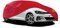 Xtremeauto™ Universal Breathable Indoor Garage Showroom Super Soft Dust Proof Car Cover (Red, Medium : 446x139x115cm)