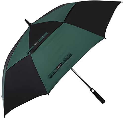 G4Free Golf-Regenschirm, 68 Zoll, automatische Öffnung, extra groß, doppelte Abdeckung, belüftet, winddicht, wasserdicht, Stock, Regenschirm