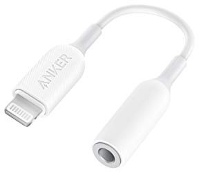 Anker Adaptateur Audio 3,5 mm avec connecteur Lightning, certifié MFi au Dongle Femelle de 3,5 mm, Prise en Charge du contrôle du Volume et du Micro pour Les Casques, Les écouteurs et Autres