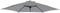 Green Bay 3m/8 Arms Replacement Parasol Garden Patio Umbrella Fabric Canopy Cover (Grey)