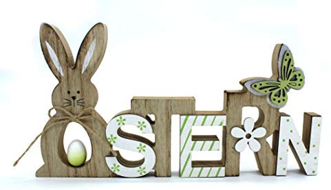 DARO DEKO Holz Schriftzug Ostern 26cm x 14cm 1 Stück