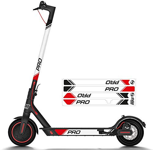 Aufkleber für Xiaomi M365 , STYLISH SCOOTERS Reflektierende Aufkleber für Elektroroller (schwarz)