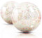 Novelty Place aufblasbare klare Sport Beach Balls mit Regenbogen Pailletten Glitter & Konfetti - Summer Beach Pool Party Spielzeug Volleyball - 2 Stück Riesen Value Pack (40, 30cm)