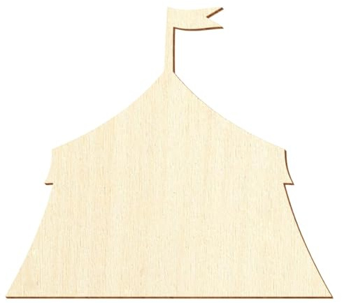 Holz Zirkuszelt - Deko Basteln 3-50cm, Pack mit:1 Stück, Breite:3cm breit