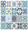 Adesivi per piastrelle a mosaico, confezione da 16, per 200 mm x 250 mm, 20 cm x 25 cm, impermeabili, per cucina e bagno, C63