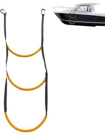 Schlauchboot Leiter 3/4/5 Stufen Bootsleiter Rutschfester Teleskop Badeleiter Schwimmbadleiter,Einstiegsleiter Wakeboard Yacht-Ausrüstung Leiter Schlauchbootleiter Verlängerungshilfe Boots Klappleiter