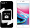 Hulle Schutz kompatibel für Apple iPhone 8 Plus Benutzerdefiniertes Foto Polaroid/Druck auch an den Seiten/Phone Hard Snap on Anti-Rutsch Anti-Scratch Shock-Resistant Protective Rigid